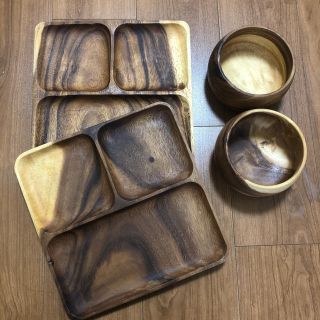 ムジルシリョウヒン(MUJI (無印良品))の無印 アカシア 皿 4点セット(食器)