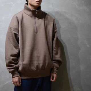 1LDK SELECT - AURALEE BAGGY POLYESTER SWEAT HALF ZIP の通販 by お