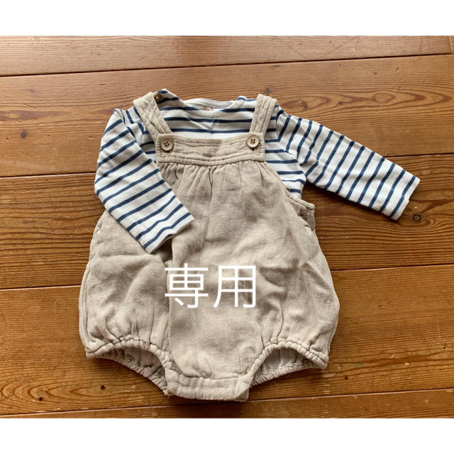 ZARA KIDS(ザラキッズ)のZARA mini ボーダーT ロンパース セット キッズ/ベビー/マタニティのベビー服(~85cm)(ロンパース)の商品写真