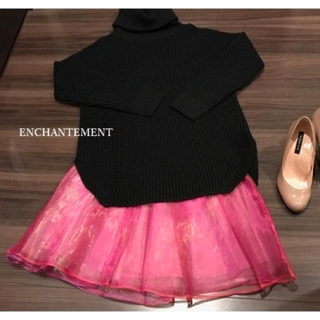 大流行中！ LE ピンク スカート オーガンジー ❤︎ ENCHANTEMENT 新品 - BLEU CIEL ミニスカート