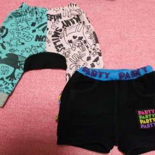 パーティーパーティー(PARTYPARTY)のPARTY PARTY＆その他♡80cmズボン2枚セット(パンツ)