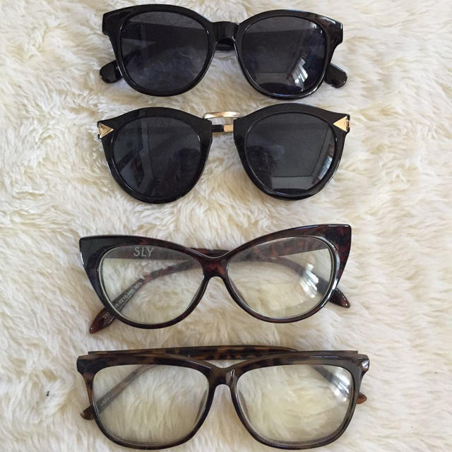 SLY(スライ)のsunglasses 4set レディースのファッション小物(サングラス/メガネ)の商品写真