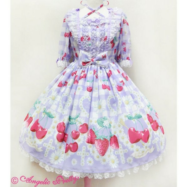 angelic pretty ワンピース　いちご　チェリー　さくらんぼ