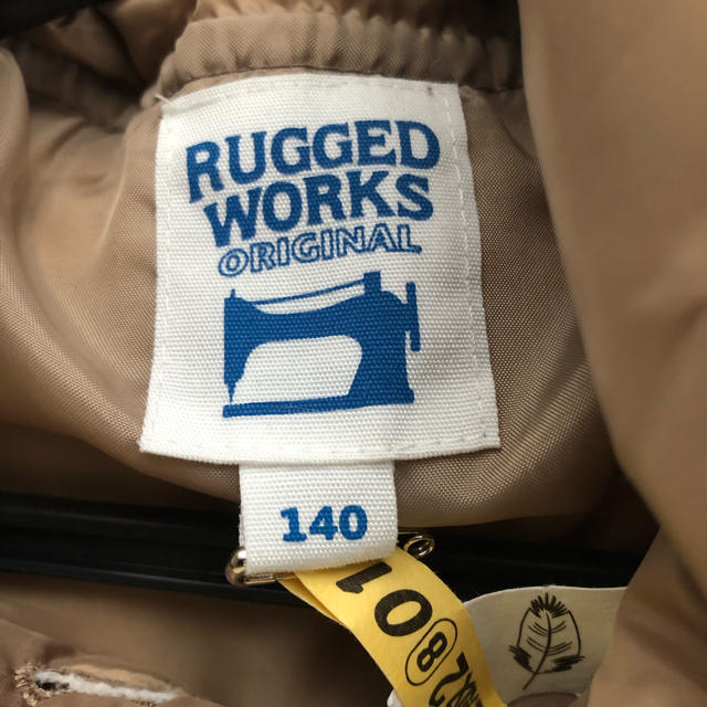 RUGGEDWORKS(ラゲッドワークス)のラゲッドワークス 140 ダウンコート キッズ/ベビー/マタニティのキッズ服女の子用(90cm~)(コート)の商品写真