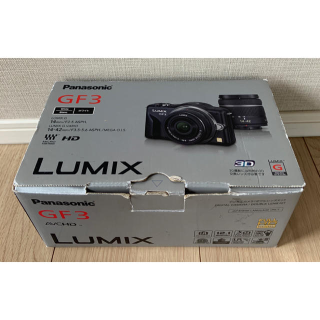 Panasonic(パナソニック)のPanasonic LUMIX GF３ ダブルレンズキット スマホ/家電/カメラのカメラ(ミラーレス一眼)の商品写真