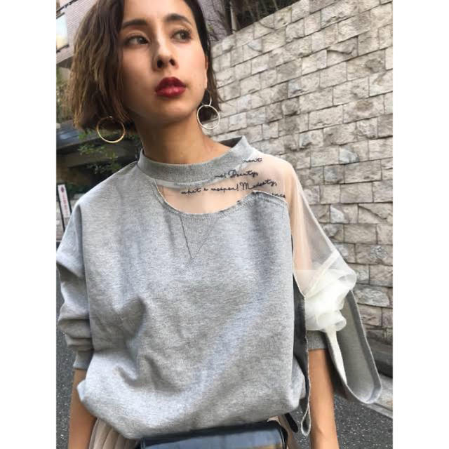 Ameri VINTAGE(アメリヴィンテージ)のAmeri Vintage ☆ MISALIGNED SWEAT レディースのトップス(トレーナー/スウェット)の商品写真