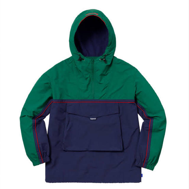 supreme split anorakgreenグリーン緑サイズ