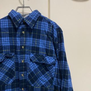 アメリヴィンテージ(Ameri VINTAGE)のVINTAGE    ウールチェックシャツ(シャツ)