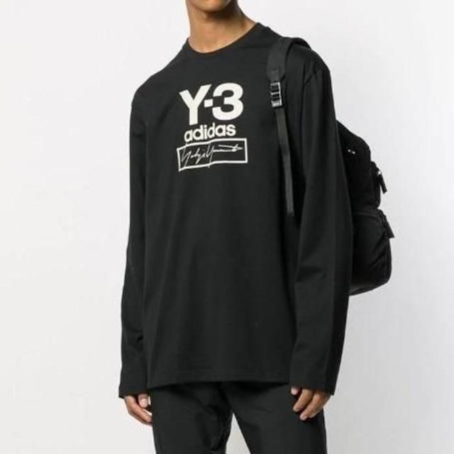 に初値下げ！ 新品未使用！送料込み☆Y-3☆ロゴロングスリーブTシャツ