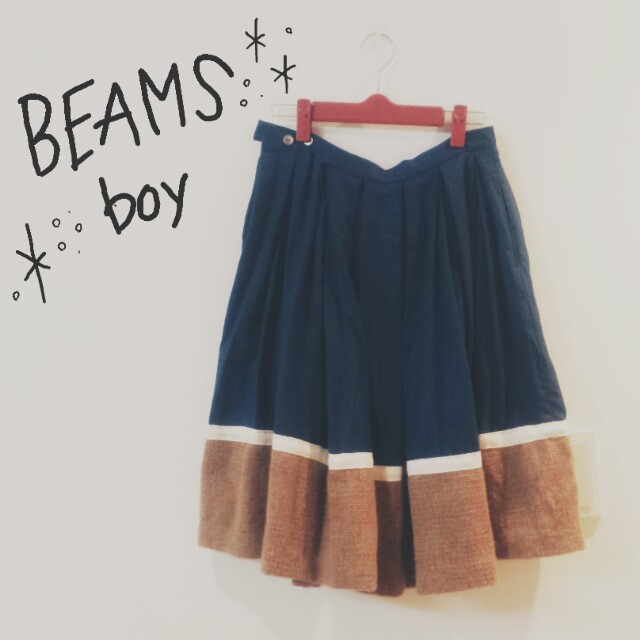 BEAMS BOY(ビームスボーイ)の秋冬ミモレスカート レディースのスカート(ひざ丈スカート)の商品写真