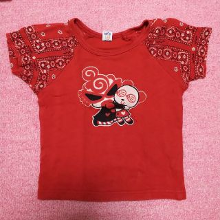 ヒステリックミニ(HYSTERIC MINI)の美品！ヒスミニ♡バンダナ柄Tシャツ(Tシャツ/カットソー)