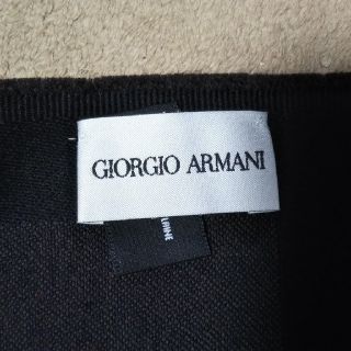 アルマーニ(Armani)のアルマーニ 黒×茶 ストール 訳あり(ストール)