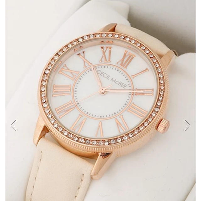 CECIL McBEE(セシルマクビー)のラインストーン付き腕時計 レディースのファッション小物(腕時計)の商品写真