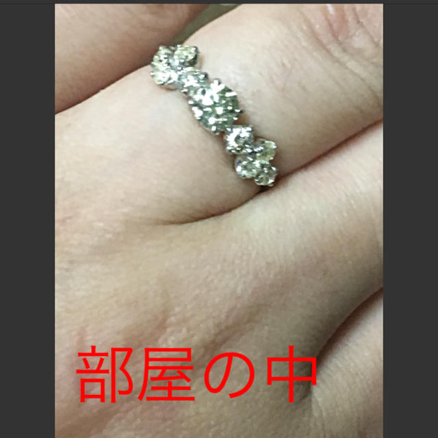 新品✨Pt900❤️本物天然グリーンダイヤ大粒0.336❤️脇0.377リング レディースのアクセサリー(リング(指輪))の商品写真