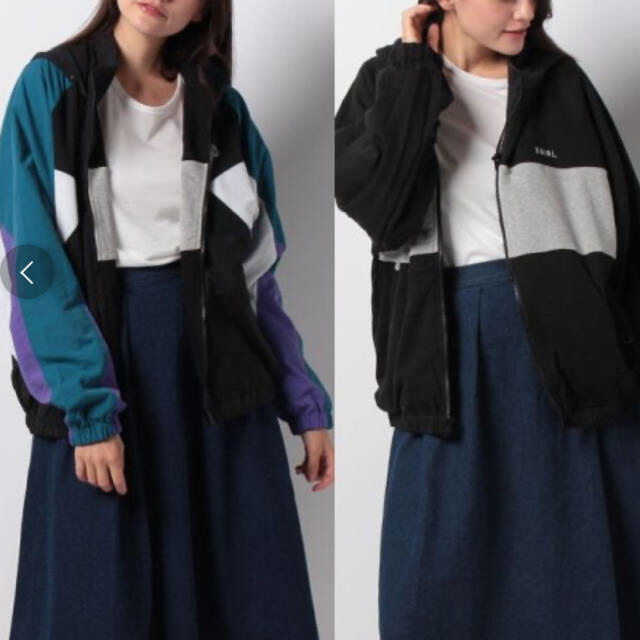 X-girl(エックスガール)のX GIRL  リバーシブル　ナイロンジャンパー　size1 レディースのジャケット/アウター(その他)の商品写真