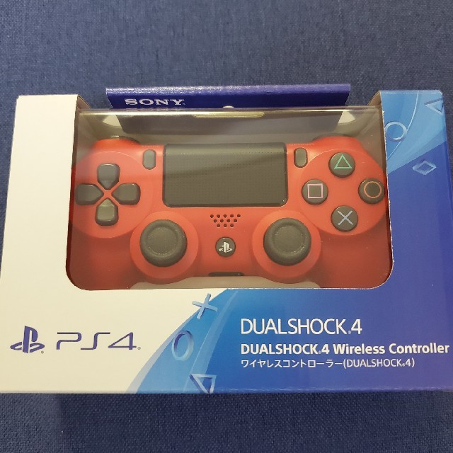 ワイヤレスコントローラー(DUALSHOCK4) マグマ・レッド エンタメ/ホビーのゲームソフト/ゲーム機本体(その他)の商品写真