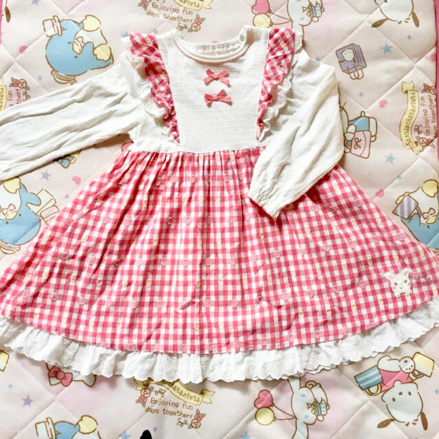 coeur a coeur(クーラクール)の美品 クーラクール  ワンピース 100 キッズ/ベビー/マタニティのキッズ服女の子用(90cm~)(ワンピース)の商品写真