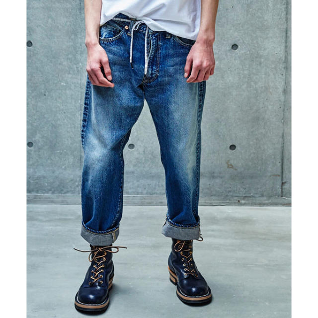 【新品】SEVESKIG - USED DENIM ユーズド デニム パンツ メンズのパンツ(デニム/ジーンズ)の商品写真
