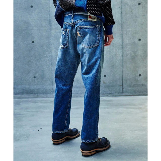 【新品】SEVESKIG - USED DENIM ユーズド デニム パンツ メンズのパンツ(デニム/ジーンズ)の商品写真