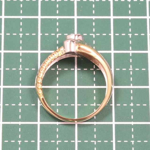 Pt900/K18ダイヤ0.25ctリング ほぼ無色良質ダイヤ DM060 レディースのアクセサリー(リング(指輪))の商品写真