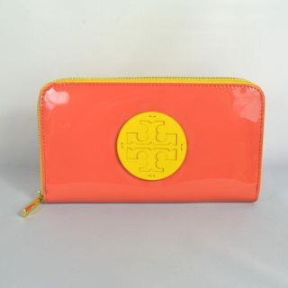 トリーバーチ(Tory Burch)のトリーバーチ TORY BURCH 長財布 ビッグロゴ ランドファスナー 美品(財布)