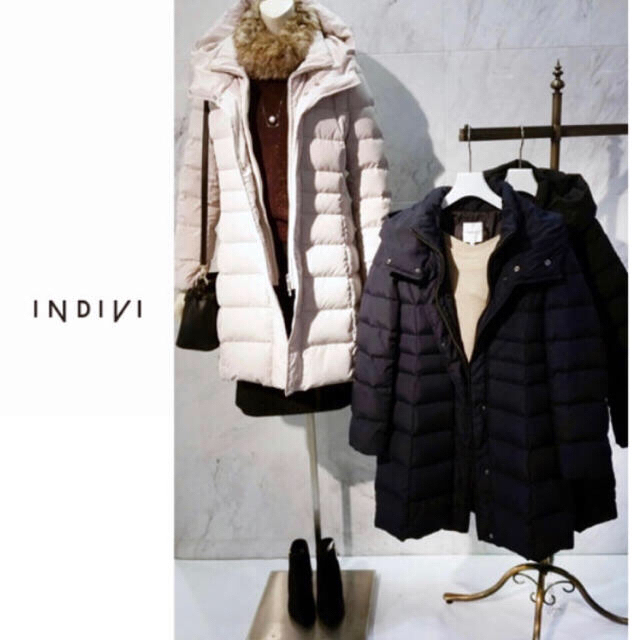 INDIVI - INDIVI ダウンコート ブラック ロング 新品 後ろ姿美人 お買い得♡♡の通販 by Aya♪'s shop