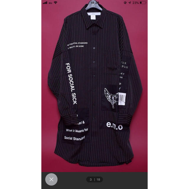 ストリート【ビッグシルエット】2019AWワッペン BIG SHIRT