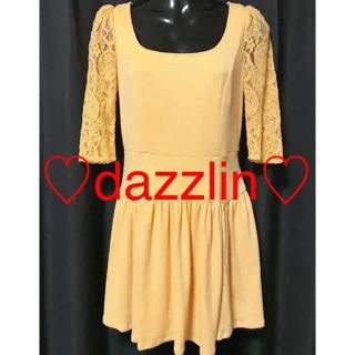 ダズリン(dazzlin)の【新品】dazzlin ワンピース 袖レース ♡激安価格♡(ミニワンピース)