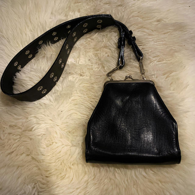 美品BIGOTRE ビゴター ショルダーバッグ がま口ブラック てなグッズや
