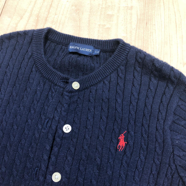 Ralph Lauren(ラルフローレン)のラルフローレン カーディガン110 キッズ/ベビー/マタニティのキッズ服女の子用(90cm~)(カーディガン)の商品写真