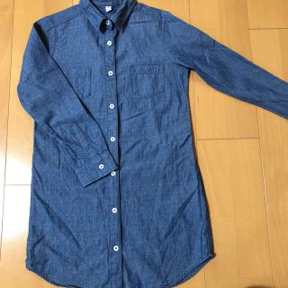 ユニクロ(UNIQLO)のシャツワンピース 130(ワンピース)