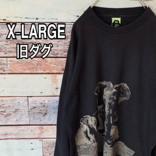 エクストララージ(XLARGE)の【旧タグ】エクストララージ Lサイズ ロンT 長袖Tシャツ ブラック(Tシャツ/カットソー(七分/長袖))