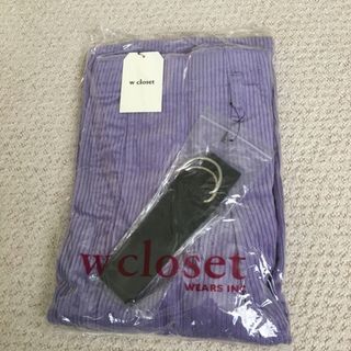 ダブルクローゼット(w closet)の新品タグ付き！半額以下 コーデュロイウエストギャザースカート✩.*˚(ひざ丈スカート)