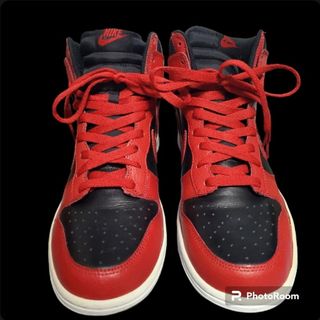 ナイキ(NIKE)の2011年製 NIKE dunk hi aj1 bred ブレッドカラー(スニーカー)