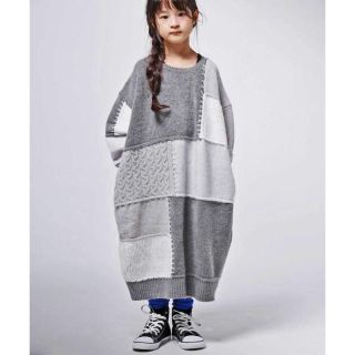 アンティカ(antiqua)のアンティカ kids 切り替えニットワンピ(ワンピース)