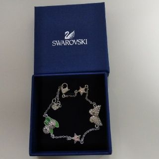 スワロフスキー(SWAROVSKI)のスワロフスキー ブレスレット 箱付き クロス付き(ブレスレット/バングル)