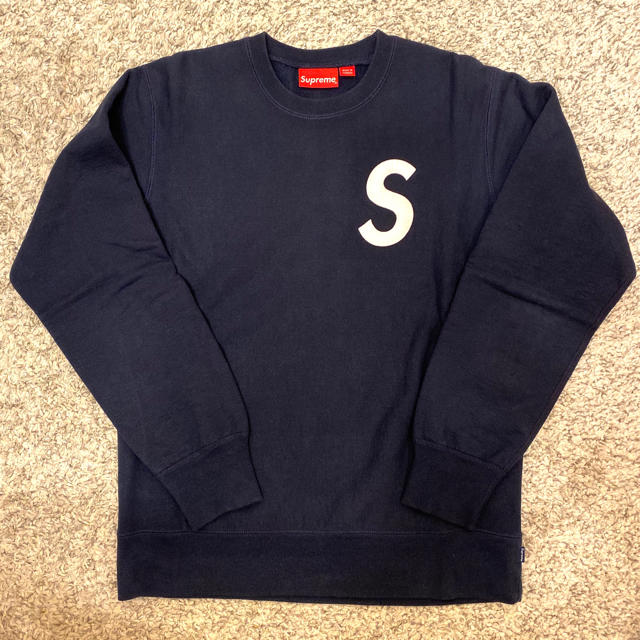 supreme s logo crewneck Mサイズ navy