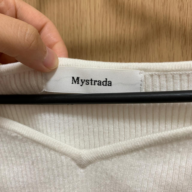 Mystrada(マイストラーダ)のカットソー ホワイト 最終値下げ レディースのトップス(カットソー(長袖/七分))の商品写真