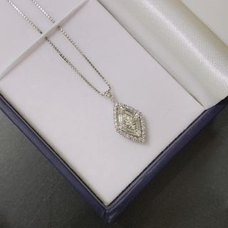 ジュエリーツツミ(JEWELRY TSUTSUMI)のジュエリーツツミ プラチナ ネックレス ダイヤ pt850　未使用(ネックレス)