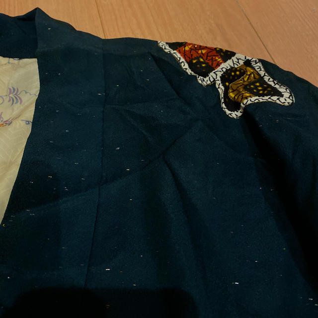Yohji Yamamoto(ヨウジヤマモト)の古着   模様柄花柄羽織ジャケット メンズのジャケット/アウター(テーラードジャケット)の商品写真