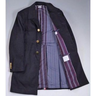 トムブラウン(THOM BROWNE)の★11/9大値下げ！★未使用に近い★トムブラウン ★カシミア100★0（M~L)(ステンカラーコート)