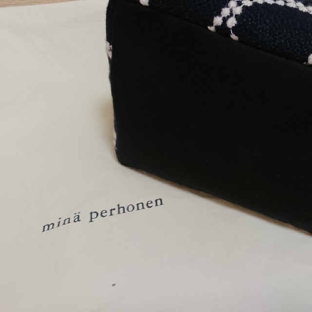 mina perhonen(ミナペルホネン)のハンドメイド布バスケット#ミナペルホネンタンバリン ハンドメイドのファッション小物(バッグ)の商品写真