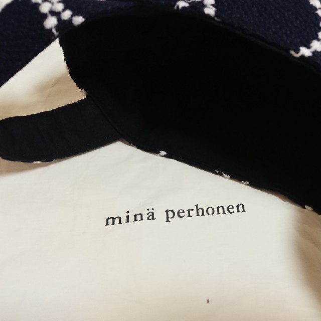 mina perhonen(ミナペルホネン)のハンドメイド布バスケット#ミナペルホネンタンバリン ハンドメイドのファッション小物(バッグ)の商品写真