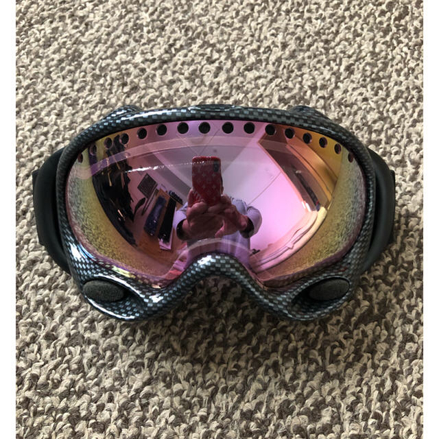 Oakley(オークリー)のOAKLEY オークリーゴーグル ピンクゴールド ミラー スポーツ/アウトドアのスノーボード(アクセサリー)の商品写真