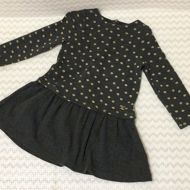 PETIT BATEAU(プチバトー)の【お値下げ】PETIT BATEAU プチバトー ワンピース 24m 86㎝ キッズ/ベビー/マタニティのベビー服(~85cm)(ワンピース)の商品写真