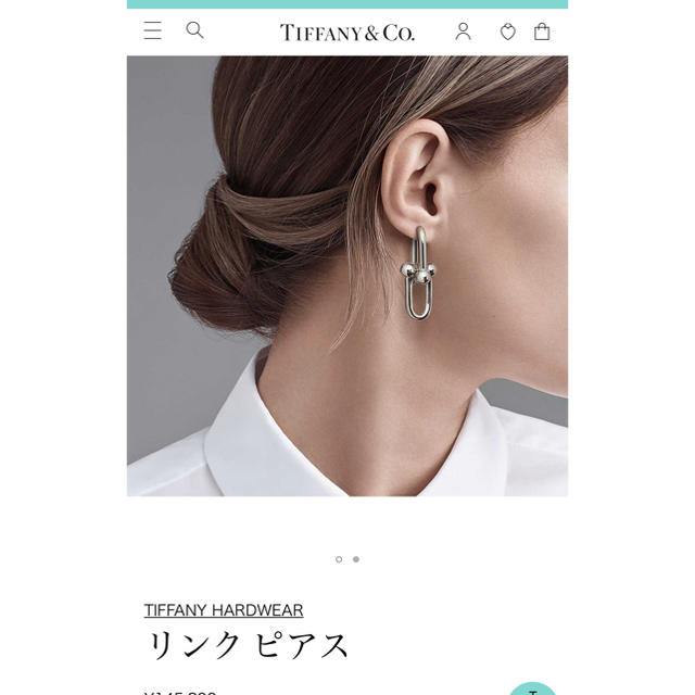 TIFFANY HARDWEAR リンク ピアス | フリマアプリ ラクマ