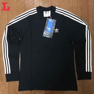 アディダス(adidas)のアディダス オリジナルス 3ストライプ 長袖 Tシャツ 黒 L 新品未使用(Tシャツ/カットソー(七分/長袖))