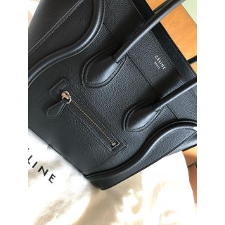 セリーヌ(celine)の値下げいたしました！セリーヌ　旧ロゴ　ラゲージ　マイクロショッパードラムドカーフ(ハンドバッグ)