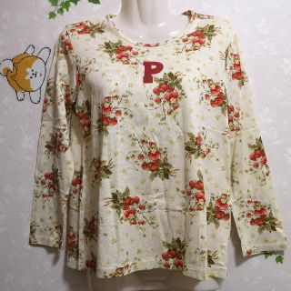 ピンクハウス(PINK HOUSE)のイチゴ　苺　長袖　Tシャツ　トップス　ピンクハウス(Tシャツ(長袖/七分))