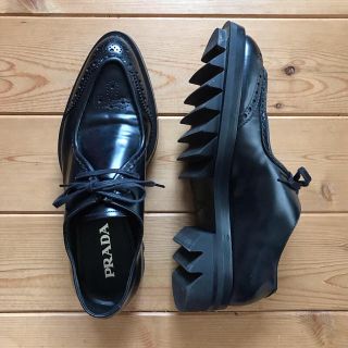 プラダ(PRADA)の13AW PRADA シャークソール シューズ UK8(ドレス/ビジネス)